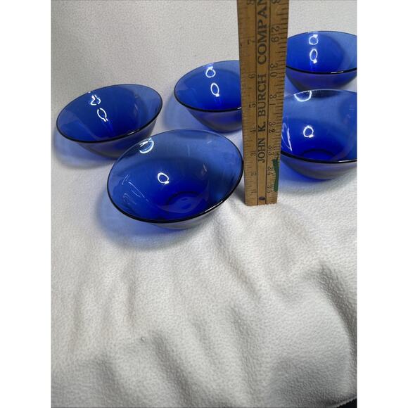 LOT OF 6 VINTAGE COBALT BLUE Bowls. - Picture 4 of 4